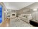 Inviting living room features a decorative fireplace and neutral decor at 15918 E Flora Pl, Aurora, CO 80013