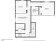 Basement floor plan with an entertainment room, storage and utilities rooms at 2198 Broadleaf Loop, Castle Rock, CO 80109