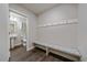 Convenient powder room with pedestal sink and storage at 12255 Hazel Spruce Ct, Parker, CO 80134