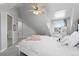 Attic bedroom featuring a sloped ceiling, plush carpet, closet, and a window with natural light at 2370 W 152Nd Ave, Broomfield, CO 80023