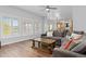 Spacious living room with hardwood floors, lots of windows, and comfortable seating at 2370 W 152Nd Ave, Broomfield, CO 80023