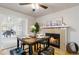Dining room with fireplace at 6288 S Harlan Way, Littleton, CO 80123