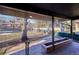 Covered patio with built-in planters, overlooking the backyard at 725 S Harrison St, Denver, CO 80209