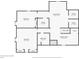 Basement floor plan with two bedrooms and laundry room at 725 S Harrison St, Denver, CO 80209