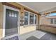 Welcoming entryway with modern door, brick accents, and stylish lighting at 1578 N Meade N St, Denver, CO 80204