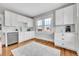 Modern kitchen featuring white cabinets and stainless steel appliances at 1578 N Meade N St, Denver, CO 80204