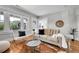 Bright living room with hardwood floors, comfortable seating, and natural light at 1578 N Meade N St, Denver, CO 80204