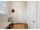 Inviting entryway with a built-in bench, modern decor, and a stylish rug at 2027 Vallejo Loop, Broomfield, CO 80023