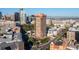 Breathtaking aerial view of the building, highlighting its architecture and its central location at 100 Park W Ave # 1403, Denver, CO 80205