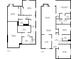 Detailed floor plans showing both the first and second floors of the home at 14333 E Warren Pl, Aurora, CO 80014