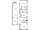 Detailed floor plan showcasing the layout of the primary bedroom, living room, dining area, kitchen, and foyer at 14333 E Warren Pl, Aurora, CO 80014