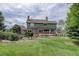 Green house exterior with deck and landscaping at 4812 Moonshine Ridge Trl, Parker, CO 80134