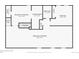 Basement plan showing laundry, bathroom, bedroom, finished space, stairs and closet at 9598 Lowell Blvd, Westminster, CO 80031