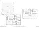 Floor plan of first floor and basement showing dimensions and layout of rooms at 9598 Lowell Blvd, Westminster, CO 80031