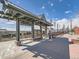 Picturesque train station platform with benches, lights, and a scenic view at 5703 Ammons St, Arvada, CO 80002