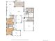 Detailed floor plan showcasing the layout of the home, including the kitchen, bedrooms, and living spaces at 8142 S Langdale Way, Aurora, CO 80016