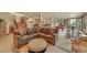 Finished basement with a sectional sofa, pool table and stairs at 1423 E Fair Pl, Centennial, CO 80121