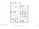 Detailed floor plan showcasing layout including kitchen, living room, and bedrooms at 1780 N Washington St # 203, Denver, CO 80203