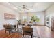 A sunny living room with large windows and a view of the outdoors at 1780 N Washington St # 203, Denver, CO 80203
