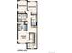 Upper level floor plan with primary suite, two bedrooms, laundry, and two bathrooms at 6932 Huddersfield Ln, Castle Pines, CO 80108