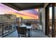 Sunset city views from large private balcony at 1827 N Grant St # 1000, Denver, CO 80203