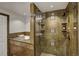 Bathroom with soaking tub and walk-in shower at 1827 N Grant St # 1000, Denver, CO 80203