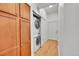 Stacked washer and dryer in a hall closet at 7240 W Custer Ave # 301, Lakewood, CO 80226