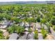 Expansive aerial view of a lush neighborhood with mature trees and well-maintained homes at 720 S Clayton St, Denver, CO 80209