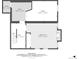 Basement plan showing the layout of a bedroom, utility area, and two bathrooms at 720 S Clayton St, Denver, CO 80209