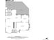 Detailed first-floor plan showing the kitchen, living room, and covered patio layout at 720 S Clayton St, Denver, CO 80209