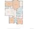 Second floor plan featuring bedrooms, bathrooms, and walk-in closets layout at 23879 E Narrowleaf Pl, Aurora, CO 80016