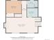 Floor plan displaying a bedroom, bathroom, laundry room, and spacious Gathering room at 8272 Ammons Cir, Arvada, CO 80005