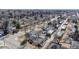 Bird's-eye view of a neighborhood featuring well-maintained homes and tree-lined streets at 6330 E 13Th Ave, Denver, CO 80220