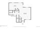 Floor plan of first level, showing the layout of the kitchen, bathroom, living room, and entry at 13245 Shoshone St, Denver, CO 80234