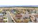 Aerial view of a Gathering-friendly neighborhood with a variety of home styles and a scenic backdrop at 3234 El Charro Pt, Castle Rock, CO 80108