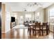 Bright living room features hardwood floors, neutral walls, and modern furniture at 10305 Martin Luther King Blvd, Denver, CO 80238