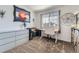 Bright secondary bedroom featuring neutral walls, carpet floors and built-in shelves at 5090 Miriam Ln, Parker, CO 80134