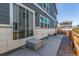 Backyard featuring a patio and sliding glass door for seamless indoor-outdoor living at 21821 E 7Th Ave, Aurora, CO 80018