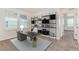 Chic office with sleek shelving, modern desk and decor, and a large window at 21821 E 7Th Ave, Aurora, CO 80018