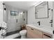 Modern bathroom featuring glass shower and sleek vanity, combining style and functionality at 2905 Regis Dr, Boulder, CO 80305
