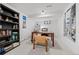 Home office in basement with desk, shelves, and natural light, creating a productive workspace at 2905 Regis Dr, Boulder, CO 80305