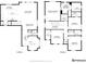 Detailed floor plan showcasing the layout of the kitchen, living room, bedrooms, and bathrooms of the home at 12854 Clearview St, Firestone, CO 80504