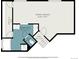 An overhead floor plan showing the primary bedroom, bath, walk in closet, and hall at 12261 N Holly Way, Brighton, CO 80602