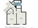 Detailed floorplan showcasing the layout of bedrooms, walk-in closet, hall and bath at 12261 N Holly Way, Brighton, CO 80602