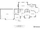 Floor plan featuring a large living room, kitchen/dining room, garage, office, and laundry at 407 S White Tail Dr, Franktown, CO 80116