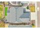 Bird's-eye view of a house showing the roofline, backyard, and surrounding neighborhood at 6401 Leilani Ln, Castle Rock, CO 80108