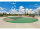 Community basketball court with a hoop, surrounded by landscaping and clear skies at 6401 Leilani Ln, Castle Rock, CO 80108