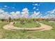 The bike track at the community's recreational area is perfect for outdoor fun at 6401 Leilani Ln, Castle Rock, CO 80108