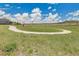 A walking path winds through grassy areas, offering views of a community and construction at 6401 Leilani Ln, Castle Rock, CO 80108