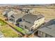 Backyard view featuring a covered patio, manicured lawn, and fenced perimeter at 6401 Leilani Ln, Castle Rock, CO 80108